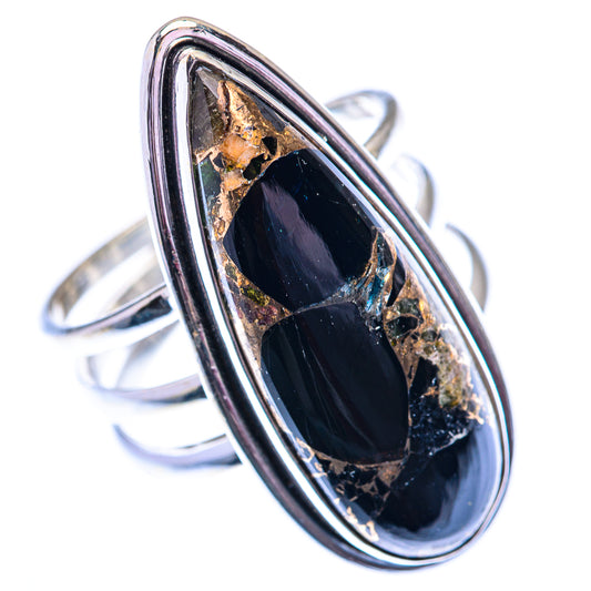 Large Mohave Black Onyx 925 Sterling Silver Ring Size 10.25 (925 Sterling Silver) RING140384
