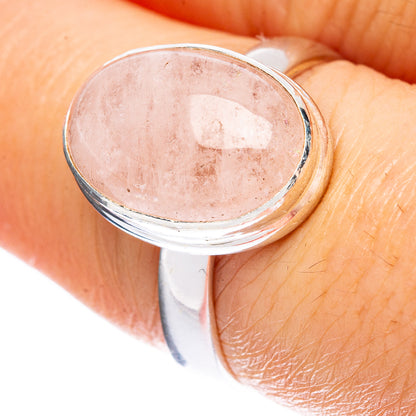 Morganite Ring Size 7.75 (925 Sterling Silver) R2368