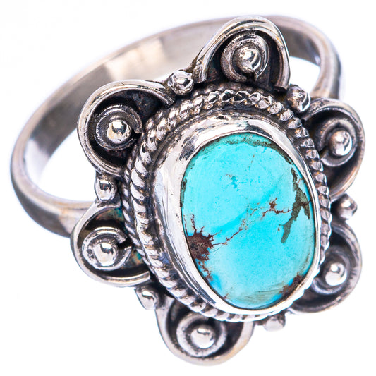 Rare Golden Hills Turquoise Ring Size 7.75 (925 Sterling Silver) R4258