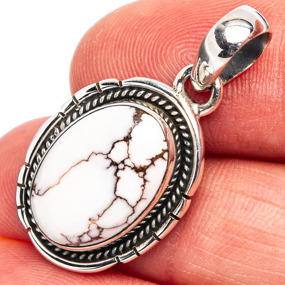 Wild Horse Jasper Pendant 1 1/4" (.925 Sterling Silver)