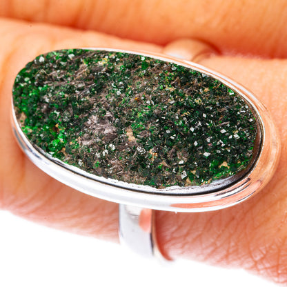 Rare Uvarovite Garnet Ring Size 9.5 (925 Sterling Silver) R2135