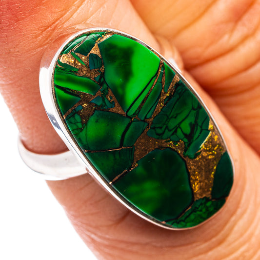 Premium Irish Dahlia Turquoise Ring Size 6 Adjustable (.925 Sterling Silver)