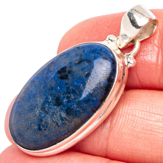 Dumortierite Pendant 1 3/8" (925 Sterling Silver) P44054