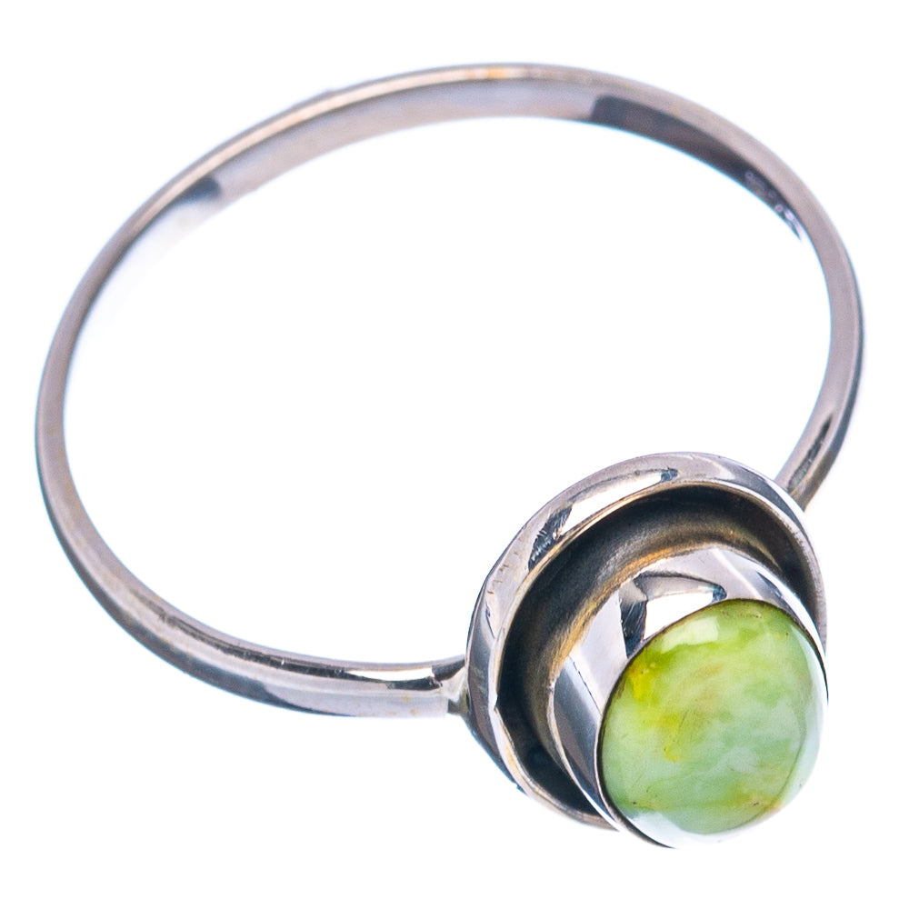 Sonoran Gold Turquoise Dainty Ring Size 6 (.925 Sterling Silver)