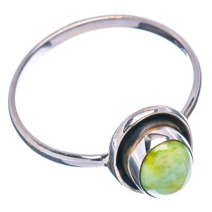 Sonoran Gold Turquoise Dainty Ring Size 6 (.925 Sterling Silver)