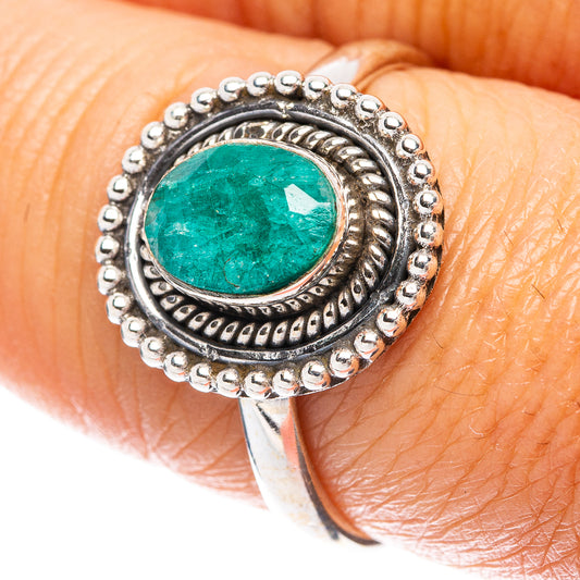 Green Sillimanite Dainty Ring Size 8 (925 Sterling Silver) R5967