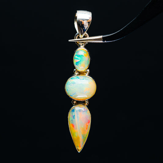 Premium Ethiopian Opal Pendant 1 3/4" (.925 Sterling Silver)
