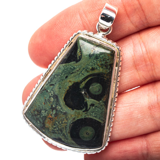 Premium Kabamba Jasper Pendant 2" (.925 Sterling Silver)