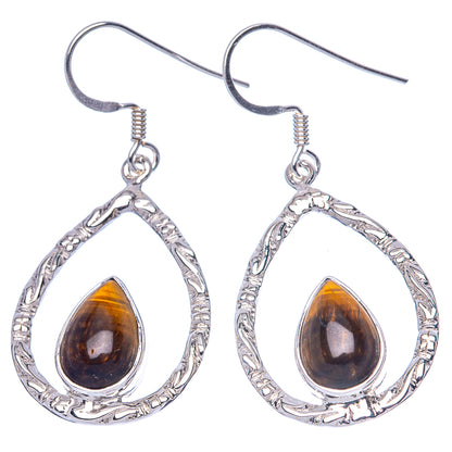 Asc Premium Tiger Eye Earrings 1 3/4" (925 Sterling Silver) E1333