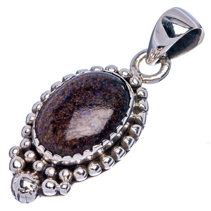 Rare Andamooka Opal Pendant 1 3/8" (925 Sterling Silver) P39958