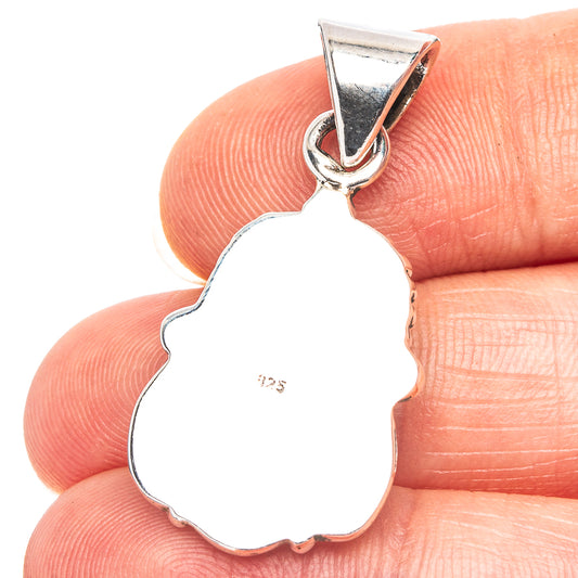 Exclusive Southwestern Style Mosaic Opal Pendant 1 3/8" (.925 Sterling Silver)
