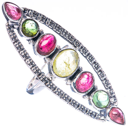 Signature Multi-Tourmaline Ring Size 7 (925 Sterling Silver) R2576