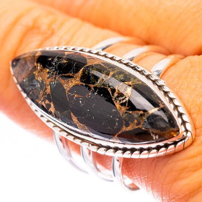Large Mohave Black Onyx Ring Size 10 (925 Sterling Silver) R140659