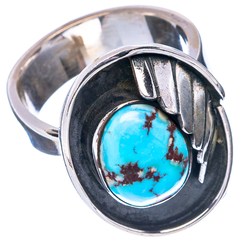 Exclusive Golden Hills Turquoise Ring Size 7 Adjustable (.925 Sterling Silver)