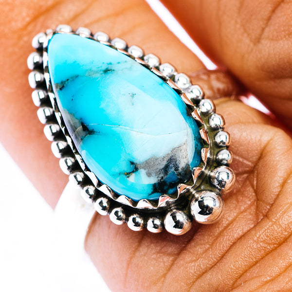 Gem Silica Ring Size 6.75 (.925 Sterling Silver)