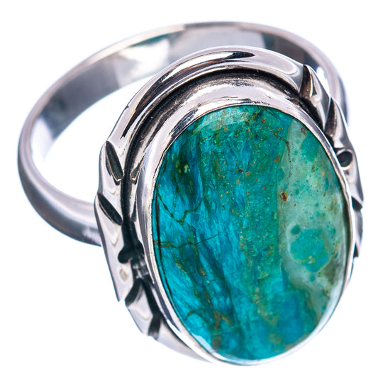 Oval turquoise opal sterling silver ring, split shank with decorative openwork sides