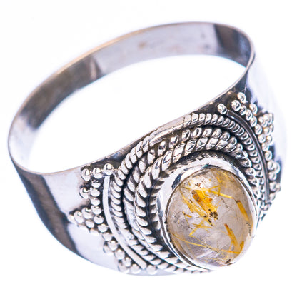 Rutilated Quartz Ring Size 8 (925 Sterling Silver) R3964