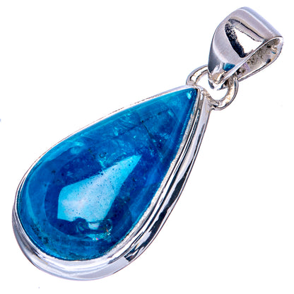 Rare Apatite Pendant 1 3/8" (925 Sterling Silver) P41301