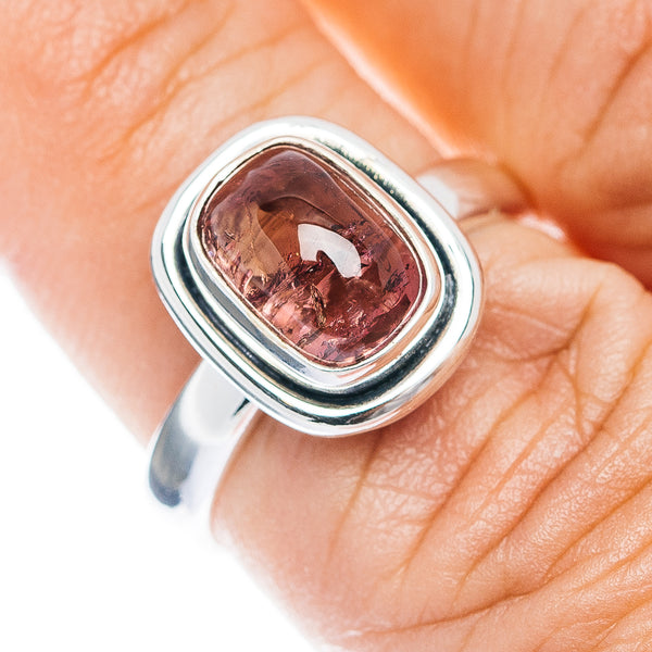 Premium Pink Tourmaline Ring Size 7 (.925 Sterling Silver)