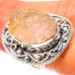 Signature Large Rough Libyan Desert Glass Ring Size 6 (925 Sterling Silver) RING138284