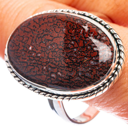 Large Dinosaur Bone Ring Size 13.5 (925 Sterling Silver) R143177