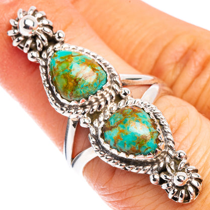 Rare Sonoran Gold Turquoise Ring Size 6.5 (.925 Sterling Silver)
