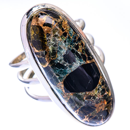 Large Mohave Black Onyx Ring Size 9 (925 Sterling Silver) R140767