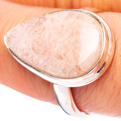 Rose Quartz Ring Size 9 (.925 Sterling Silver)