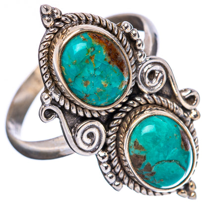 Mohave Turquoise Ring Size 9 Adjustable (.925 Sterling Silver)
