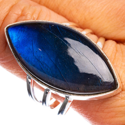 Large Labradorite Ring Size 11.5 (925 Sterling Silver) R144376