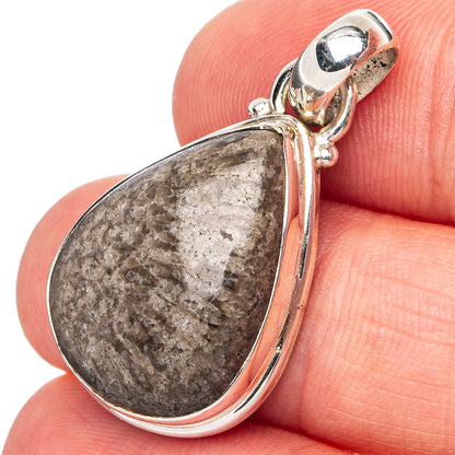 Stingray Coral Pendant 1 1/4" (.925 Sterling Silver)