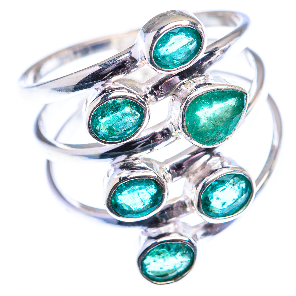 Zambian Emerald 925 Sterling Silver Ring Size 10 (925 Sterling Silver) RING140286