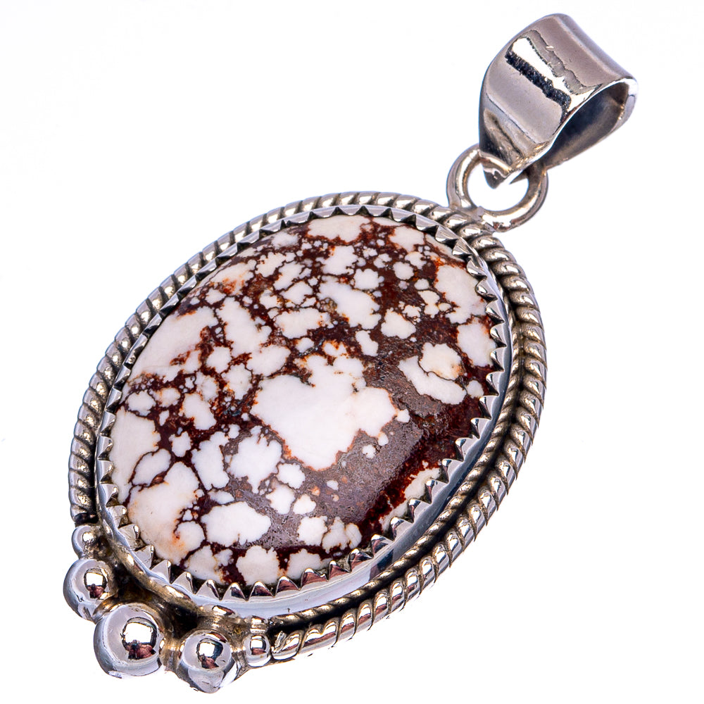 Wild Horse Jasper Pendant 1 5/8" (.925 Sterling Silver)