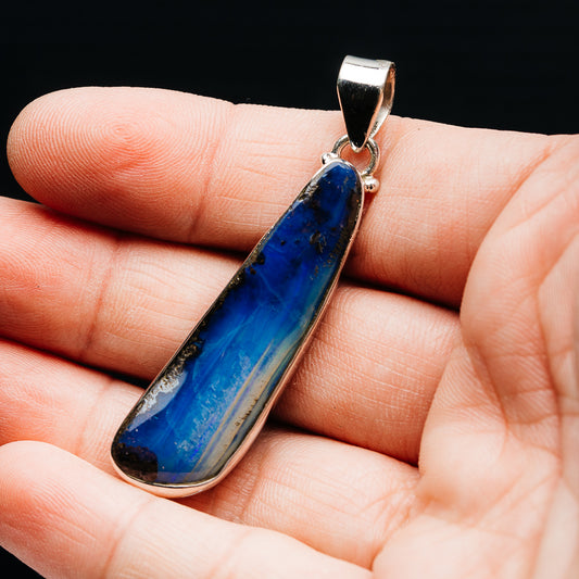 Premium Australian Boulder Opal Pendant 2 1/4" (.925 Sterling Silver)