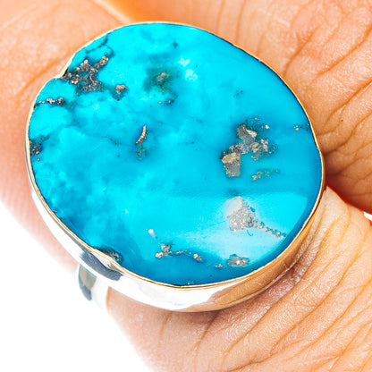 Persian Turquoise Ring Size 6.75 (German Silver)