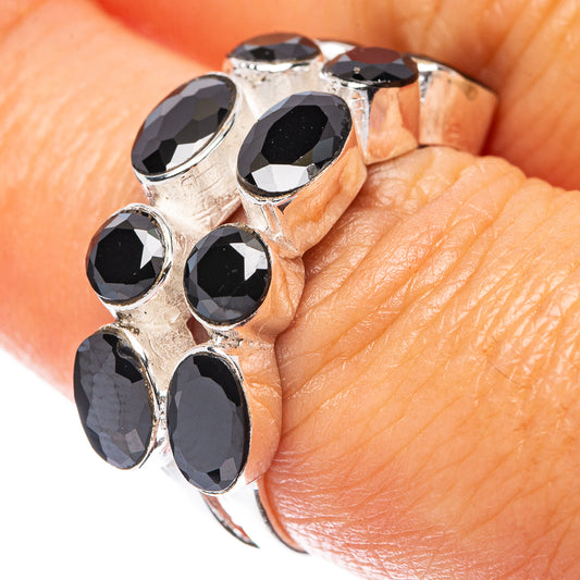 Black Onyx 925 Sterling Silver Ring Size 7.75 (925 Sterling Silver) R5439