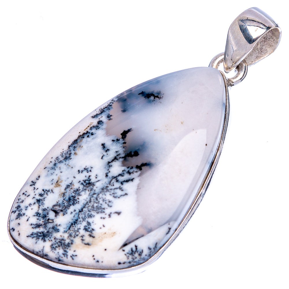 Dendritic Opal Pendant 1 3/4" (925 Sterling Silver) P43062