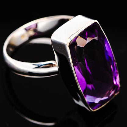Premium Brazilian Amethyst Ring Size 5 Adjustable (.925 Sterling Silver)