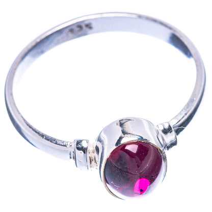 Garnet 925 Sterling Silver Ring Size 7 (925 Sterling Silver) R5312