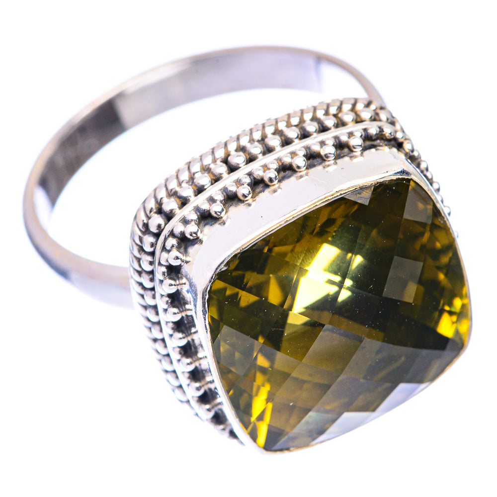 Faceted Citrine Ring Size 9.75 (925 Sterling Silver) R140929