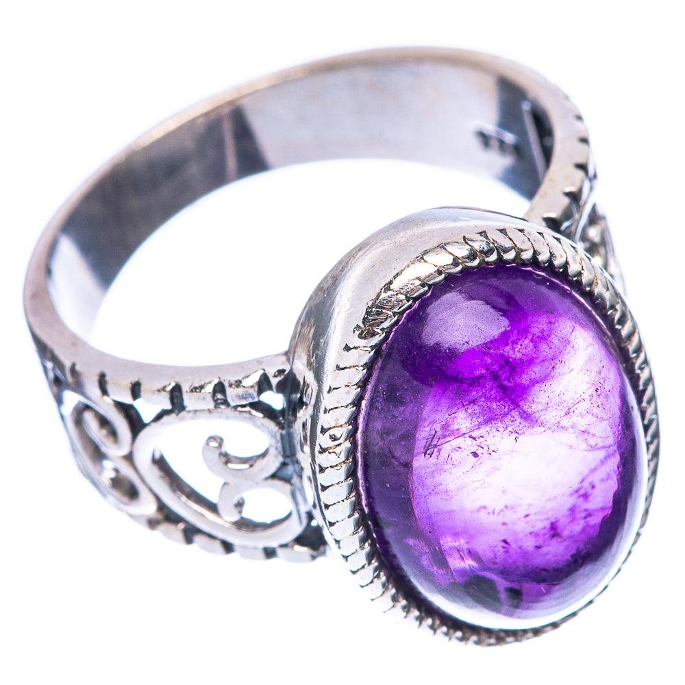 Amethyst 925 Sterling Silver Ring Size 6.5 (925 Sterling Silver) R5415
