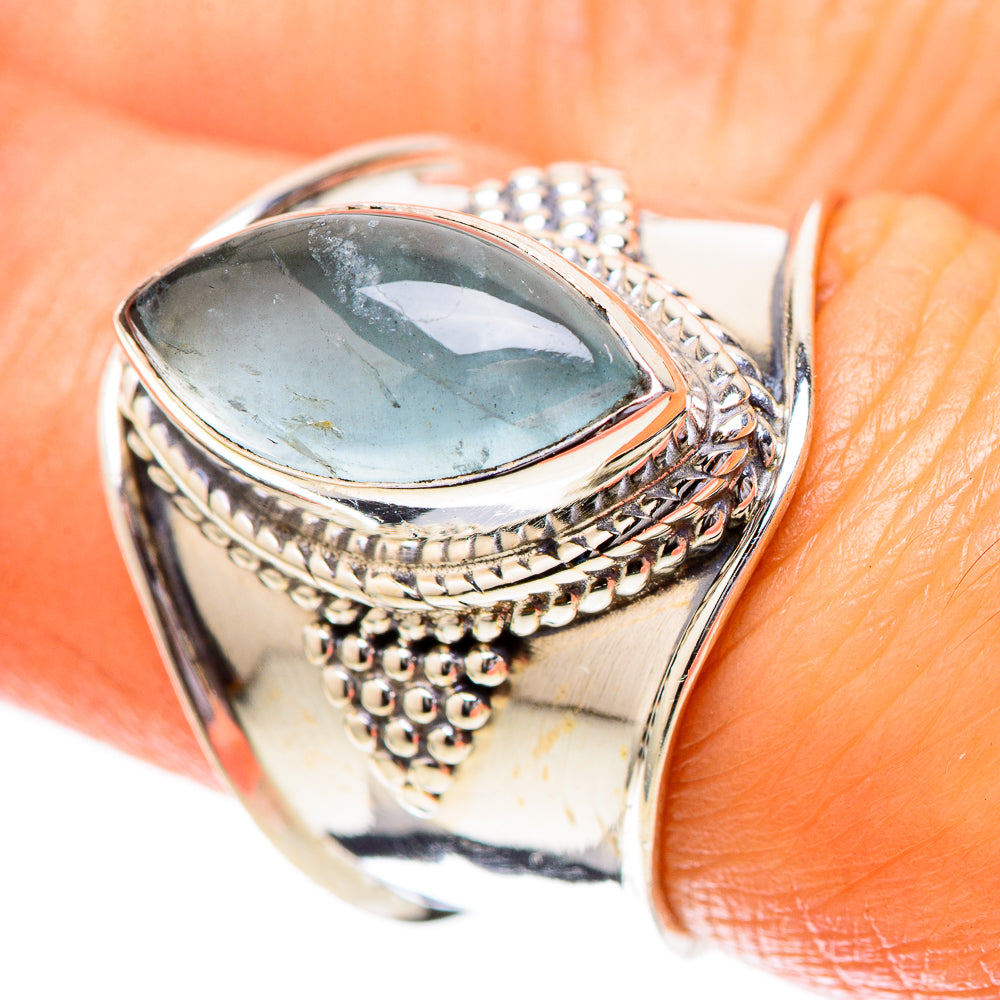 Natural Aquamarine Ring Size 7 (925 Sterling Silver) RING137864