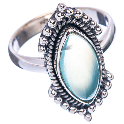 Aquamarine 925 Sterling Silver Ring Size 6.75 (925 Sterling Silver) R5379