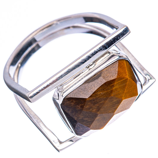 Premium Tiger Eye 925 Sterling Silver Ring Size 9 Ana Co R3573