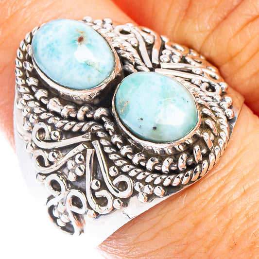 Larimar Ring Size 8.25 (925 Sterling Silver) R6741