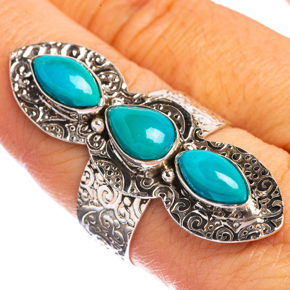 Large Sleeping Beauty Turquoise Ring Size 9 (925 Sterling Silver) R144309