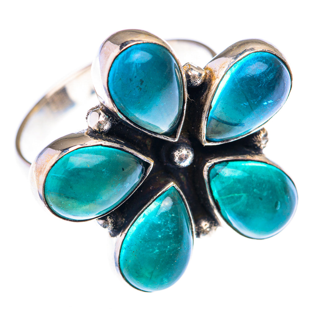 Large Blue Fluorite Ring Size 9 (925 Sterling Silver) RING139978