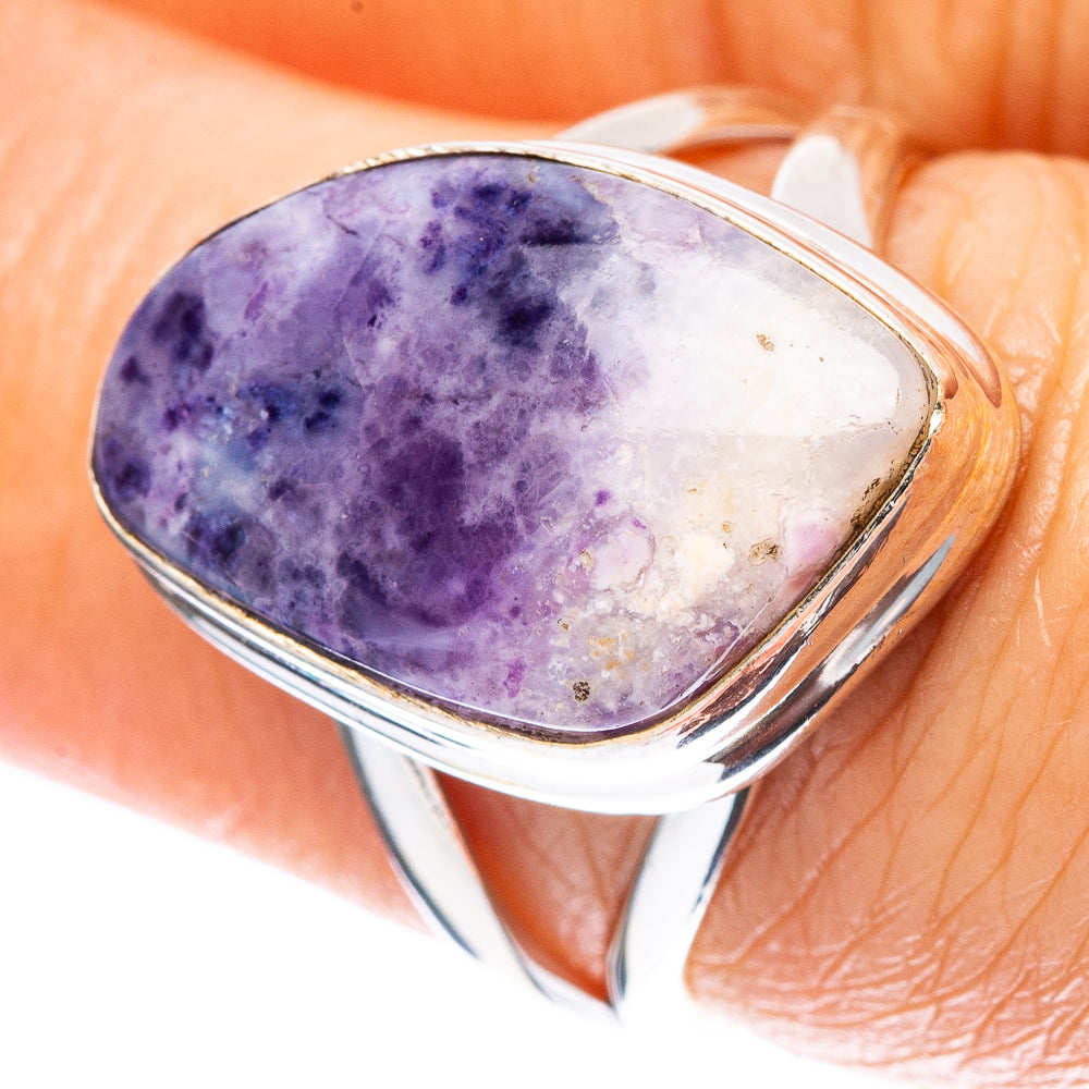 Rare Mexican Purple Opal Ring Size 7 (925 Sterling Silver) R4095