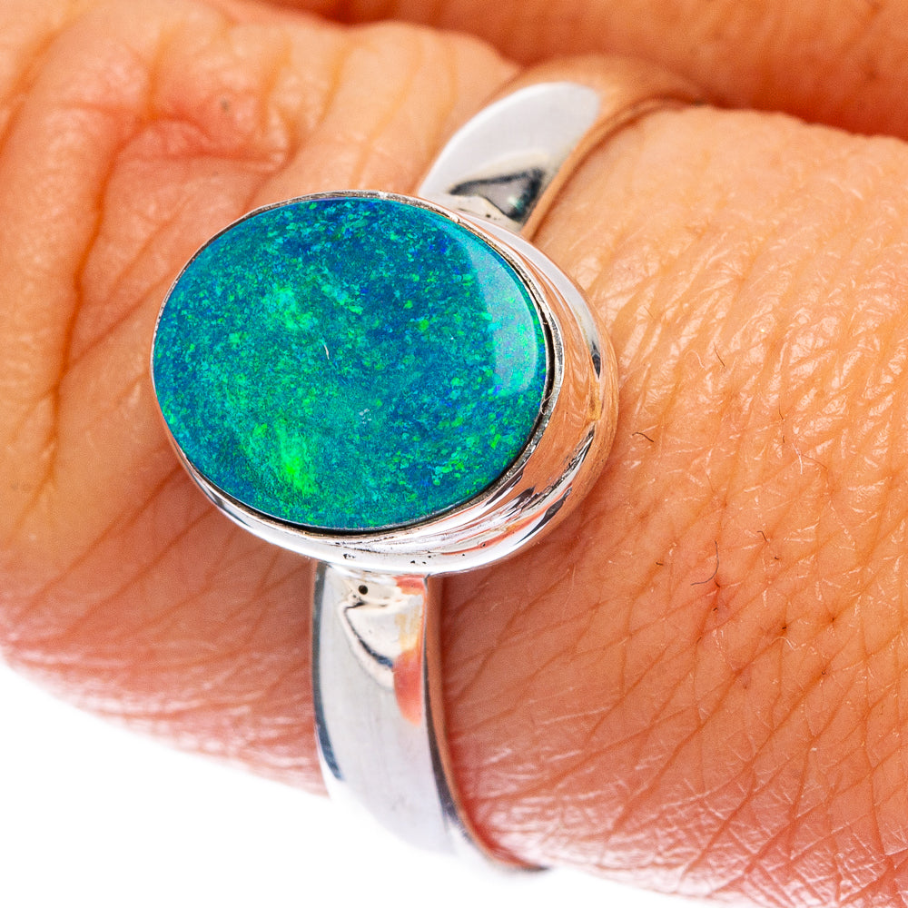 Doublet Opal Ring Size 8.75 (925 Sterling Silver) R146582