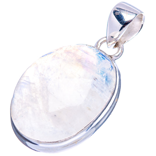 Pink opal oval cabochon pendant, .925 sterling silver with top bail